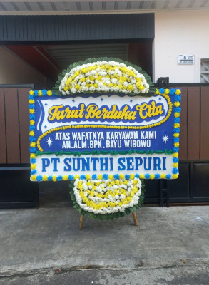 Papan Bunga Duka di Prawirodirjan